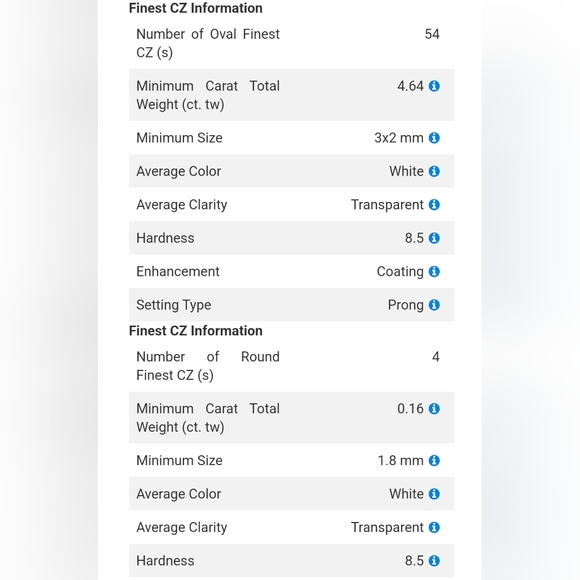 Lustro Stella Finest CZ Ring in Vermeil YG and Platinum Over Sterling Size 6 - Picture 14 of 15